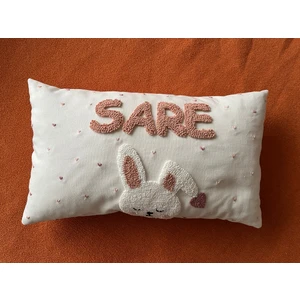 Punch Passion Bebek Dekoratif Kırlent/isimli Bebek Takı Yastığı /bebek Dekoratif Yastık Kılıfı/ Punch Nakışlı