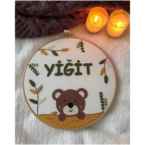 Punch Passion 30CM- Bebek Kapı Süsü/ Hastane Odası Kapı Süsü/isimli Kapı Süsü, Isimli Duvar Panosu, Punch