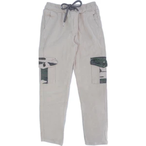 Erkek Çocuk Boru Paça Cepli Kamuflaj Desenli Bağcıklı Pantolon