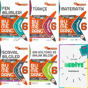 Günay Yayınları 2024 Güncel 6. Sınıf Tüm Dersler Bumerang Konu Anlatımlı Soru Bankası Muhteşem Seti
