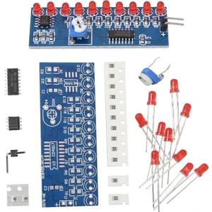 NE555 + CD4017 Kayan Işıklı Devre Kendin Yap Seti