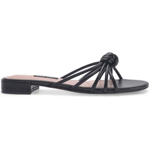 Nine West SEANEY 3FX Siyah Kadın Düz Terlik