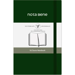 Victoria's Journals Nota Bene Classic Sert Kapak Defter, 9X14 Cm, Çizgili