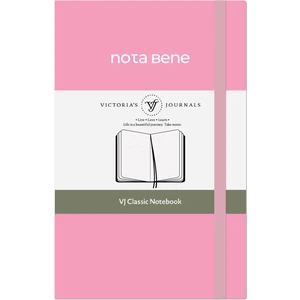 Victoria's Journals Nota Bene Classic Sert Kapak Defter, 9X14 Cm, Çizgili