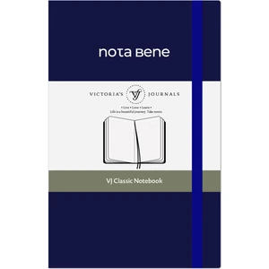 Victoria's Journals Nota Bene Classic Sert Kapak Defter, 9X14 Cm, Çizgili