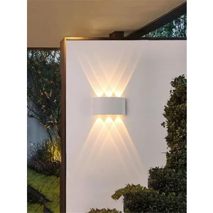 Full Reyon 6 Watt, Amber Işık LED Armatür, Modern Işık Desenli Aplik, Haiti Desen Armatür, Iç ve Dış Mekan Aplik