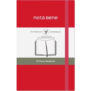Victoria's Journals Nota Bene Classic Sert Kapak Defter, 9X14 Cm, Çizgili