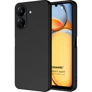 Xiaomi Redmi 13C Kılıf Groovy Soft Siyah