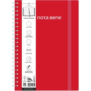 Victoria's Journals Nota Bene Spiralli Premium Sert Kapak Defter 21 x 29 7 cm Çizgili