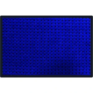 Mavi Benekli Toz Kontrollü Pvc Tabanlı Nem Alıcı Kapı Önü Paspası