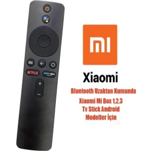 Ata Elektronik Xiaomi Mi Box S 4K Android Tv Box Için  Kumanda - Bluetooth M1 M2 M3 Mi Universal Tüm Modeller - Live Prime Netflix Tuşlu  Eski Kumandanız Ile Tuşları Aynı Olmalıdır