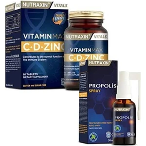 Vitamin Max C-D-Zinc 60 Tablet + Propolis Spray 30 ml