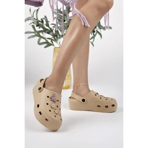 Modafrato Crx-Taşlı Kadın Terlik Plaj Deniz Havuz Terliği