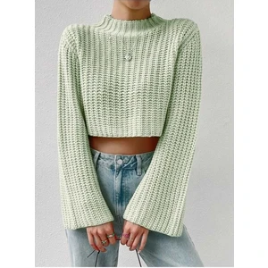 Crop Model Ispanyol Truvakar Kol Triko Kazak