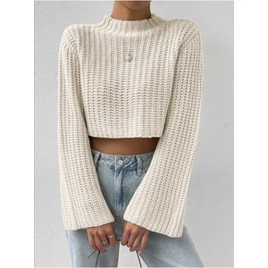Crop Model Ispanyol Truvakar Kol Triko Kazak