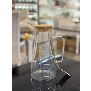 Bambu Kapaklı 900 ml Yağdanlık A300