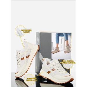 Kadın Vizon Sneakers Spor Ayakkabı