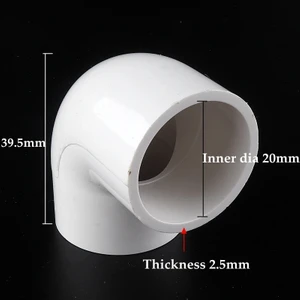 Luoditong Shop 20 mm Iç Çap Stili 5 Adet 20 Adet~5 Adet Iç Çap 20~50MM Pvc Boru 90° Eşit Dirsek Konnektör Plastik Su Temini Bağlantı Parçaları Sulama Sistemi Parçaları (Yurt Dışından)