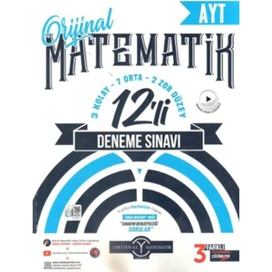 Orijinal Yayınları  AYT Matematik 12'Li Deneme Sınavı