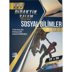 Hız ve Renk Yayınları Didaktik Kalem Yayınları 27X20 TYT Sosyal Bilimleri Denemesi -2024