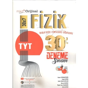 Orijinal Yayınları  Matematik Mikro TYT Fizik 30 Lu Deneme 2024