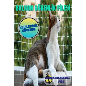 KARADENİZ DEKOR AĞLARI Balkon Filesi (Kalın - Beyaz) 2.5 x 3 (Kuş Filesi, Kedi Filesi, Kuş Ağı, Kuş Önleme Filesi)