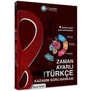 Çanta Yayınları 8. Sınıf Türkçe Zaman Ayarlı Kazanım Soru Bankası
