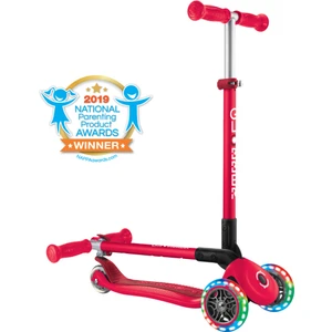 Primo Katlanabilir Işıklı 3 Tekerlekli Scooter -Kırmızı