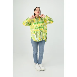 Kadın Desenli Gömlek 1674-25-1