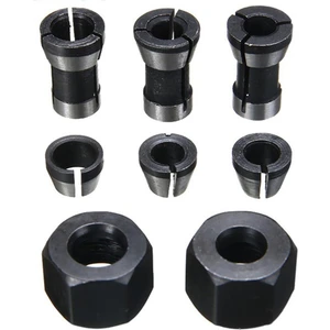 Adet Yüksek Hassasiyetli Adaptör Pens Seti 6MM/6.35MM/8MM Collet Chuck Gravür Kırpma Makinesi Yönlendirici Freze Kesici Aracı (Yurt Dışından)