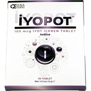 Iyopot, 100 Mcg Iyot Içeren Tablet