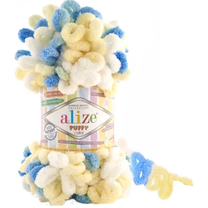 Puffy Color 100GR Ebruli Kadife El Örgü Ipi Ipliği Yünü