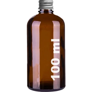 100 ml Metal Gümüş Kapaklı Amber Hediyelik Şişesi 100 cc Kolonya Koku Süs Kahverengi Cam Şişe 1 Adet