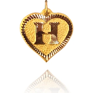 Enderun Kuyumculuk 14 Ayar Altın H Harf Kolye