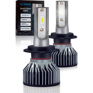 Smart Vision Mini H7 LED Xenon Far Ampulü Kısa Tip Mini Slim Csp Şimşek Etkili