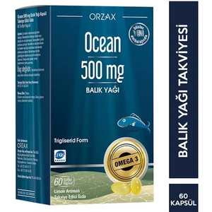 Ocean Balık Yağı 500 mg Takviye Edici Gıda 60 Kapsül