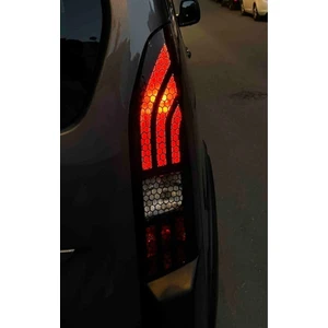 2 Adet Petek Desenli Stop Farı Oto Sticker Kaplama - 60CMX30CM