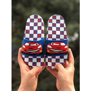 Mychild Şimşek Mcqueen Figürlü Çocuk Terliği, Kaydırmaz Taban Çocuk Terliği, Bahçe Deniz Havuz Terliği