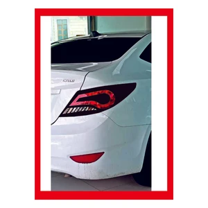 Hyundai Accent Blue Stop Farı LED Görünümlü Folyo Kaplama - Stop Kaplama Yeni Trend