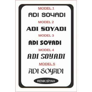 Eyba Sticker 90X11CM 1 Adet Isim Yazı Araba Sticker Çıkartma -Oto Sticker-Araba Sticker
