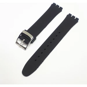 17MM Swatch Uyumlu Siyah Slikon Saat Kordonu