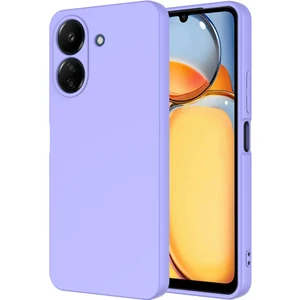 Case World Caseworld Xiaomi Redmi 13C Kapak Kamera Korumalı Içi Kadife Lansman Silikon Kılıf - Lila