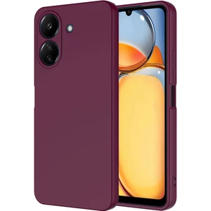 Case World Caseworld Xiaomi Redmi 13C Kapak Kamera Korumalı Içi Kadife Lansman Silikon Kılıf - Mürdüm