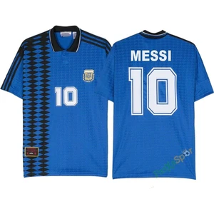 Profesyonel Ithal Kalite Messi Arjantin 1994 Dünya Kupası Retro Maç Forması