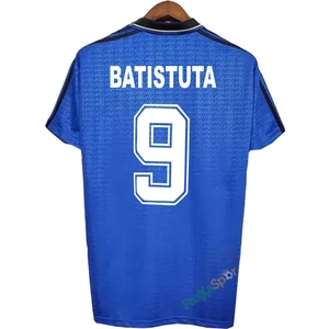 Profesyonel Ithal Kalite Batistuta Arjantin 1994 Dünya Kupası Retro Maç Forması