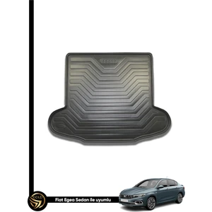 Fiat Egea Sedan 2015-2023 Stars Kauçuk Yumuşak 3D Bagaj Havuzu