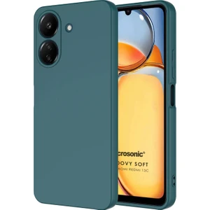 Xiaomi Redmi 13C Kılıf Groovy Soft Koyu Yeşil