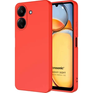 Xiaomi Redmi 13C Kılıf Groovy Soft Kırmızı