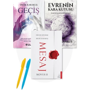 Geçiş - Evrenin Kara Kutusu + Mesaj Novus 2 - 3 Kitap - Dilek Karakuş