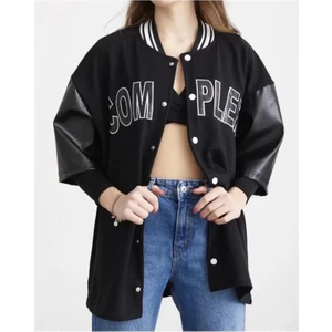 Style of Angels Complex Kolej Oversize T-Shirt - Siyah